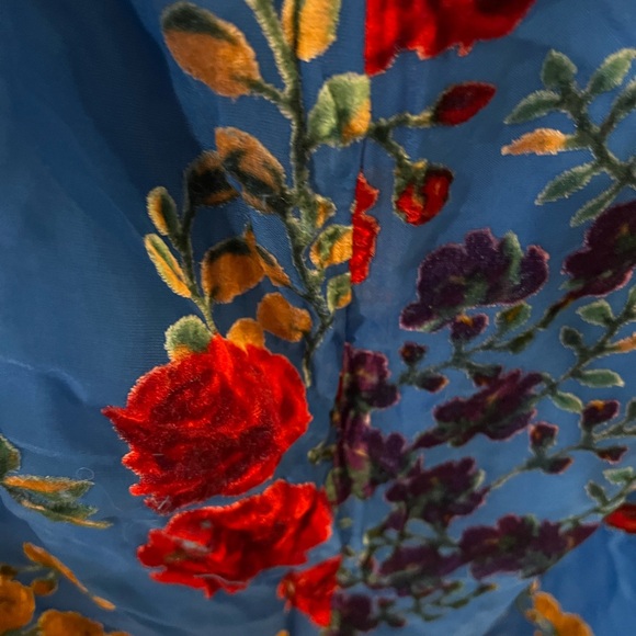 Blue Sleeveless Maxi Dress - Picture 7 of 11